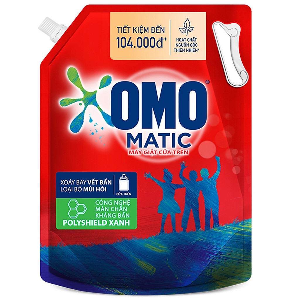 Nước giặt OMO Cửa Trên Túi 4kg/3,1kg