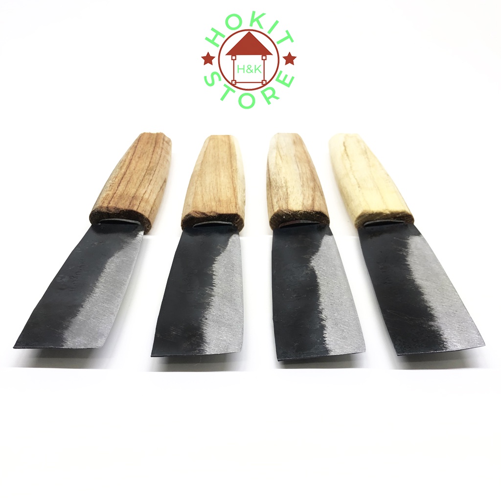 Combo 4 dao bổ cau Làng nghề Đa Sỹ Hà Đông dài 17,5cm cán gỗ nhỏ gọn bền đẹp Giá sỉ