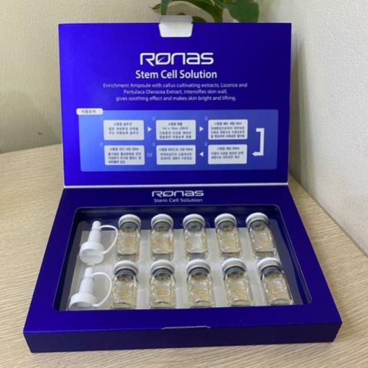 Tế bào gốc ronas chính hãng l tế bào gốc ronas Stem Cell Solution Hộp 10 Chai