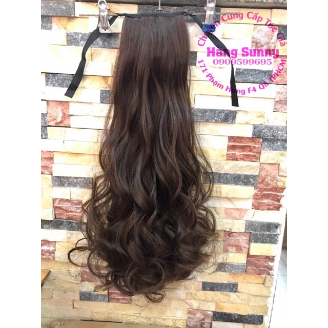 Tóc giả nữ cột ❤FREESHIP❤ Giảm 5k khi nhập mã [TOCGIAHOT]-Tóc giả cột xoăn lọn dài