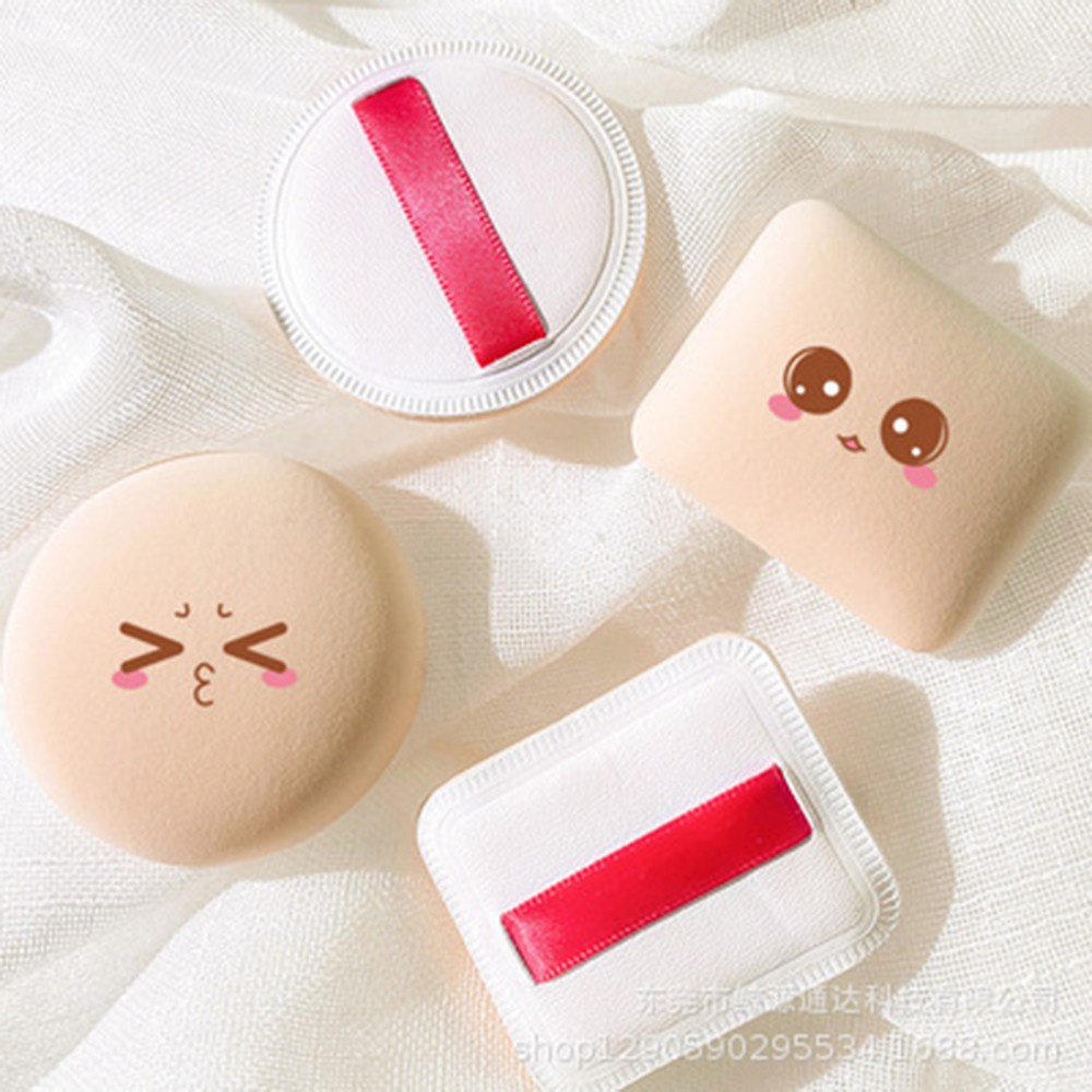 [Hàng mới về] Mút Trang Điểm Mềm Mại Hình Tròn / Vuông Chuyên Dụng