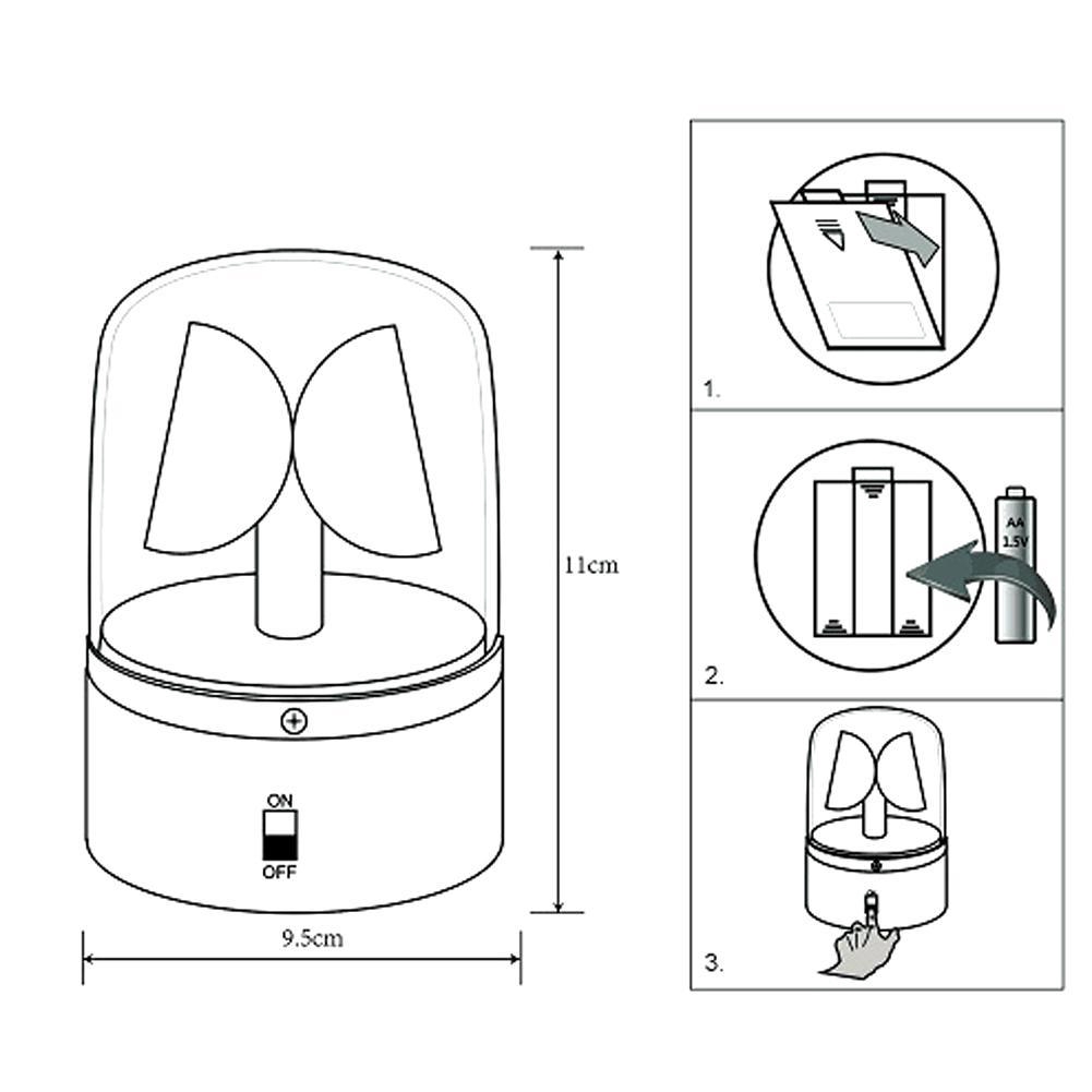 Đèn Led Xoay Chiếu Sáng Cho Xe Cảnh Sát N F3K7