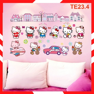 Decal dán tường hình Hello kitty cho bé TE23.4