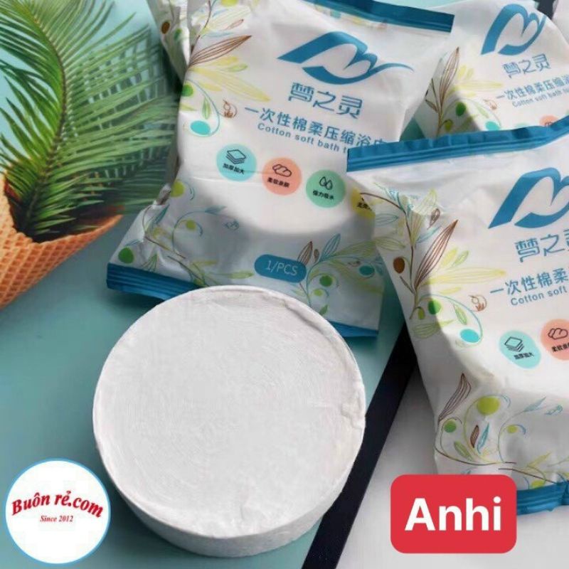 Khăn Tắm Nén Du Lịch bằng cotton tiện lợi dùng 1 lần 70*140CM