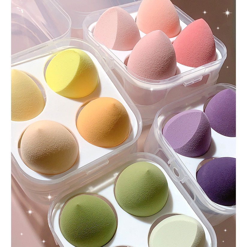 Set 4 Mút Trang Điểm Tán Kem Nền Tiện Dụng - Dumi Shop