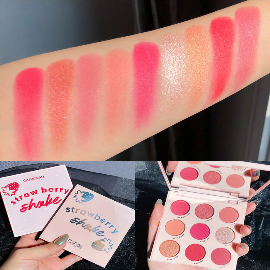 [Hàng mới về] Bảng phấn mắt Guicami 9 màu tông lì và nhũ trang điểm lâu trôi | BigBuy360 - bigbuy360.vn