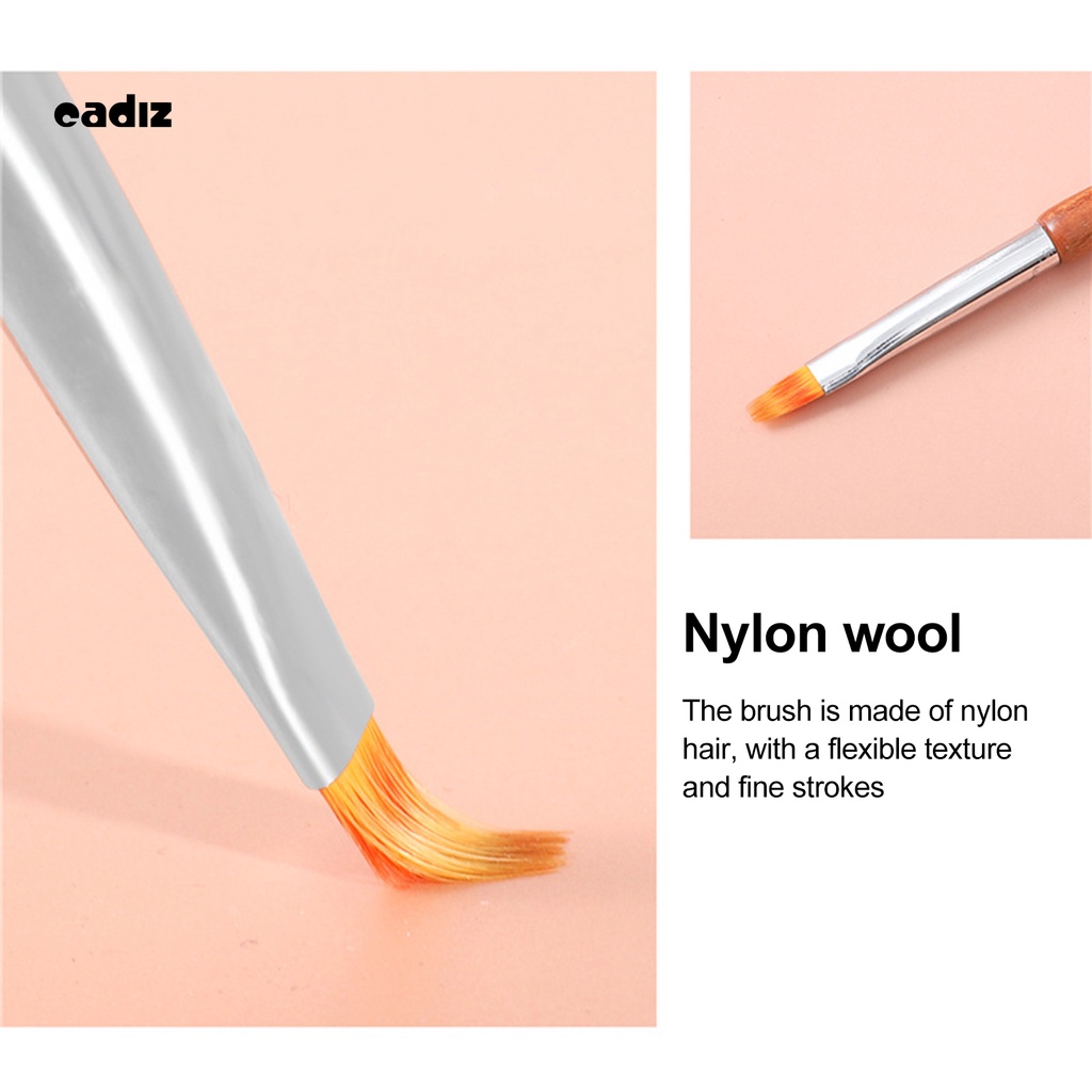 [Hàng mới về] Cọ vẽ móng tay thân bằng gỗ đàn hương linh hoạt dễ sử dụng