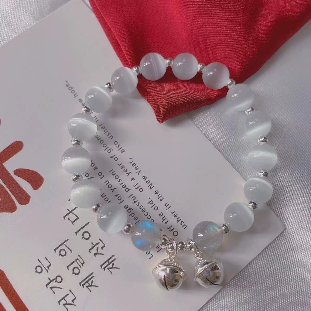 Vòng Tay MAYEBE LAVEND Chuỗi Hạt Đá Opal Dễ Thương Cho Nữ