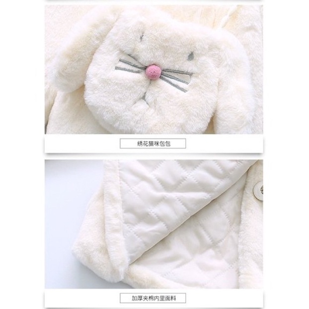 AT81346 [Ảnh thật] Áo khoác lông dày bé gái mặc mùa đông hàng nhập - Thời Trang Dương