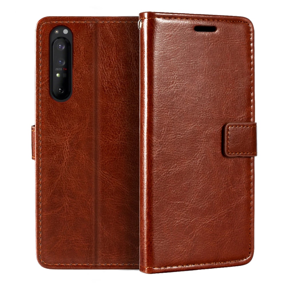 Ốp Lưng Da Lật Thời Trang Cho Điện Thoại Sony Xperia 1 II 5 II 10 II III Lite SOG03 Sag04 SO-52B