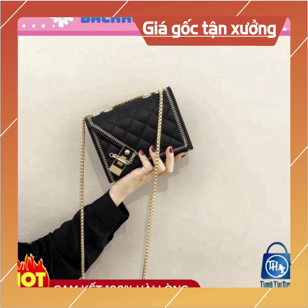 Hàng loại 1 Túi xách nữ  TE17  Túi đeo chéo Hàn Quốc 3 ngăn , Xích Đồng Chống Cướp Trộm