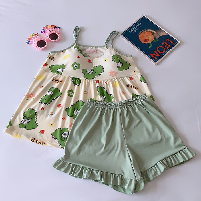 Đồ bộ ngủ mặc nhà 2 dây siêu dễ thương hot nhất hiện nay Rose Store