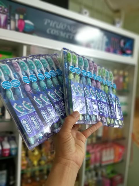 (Tặng 1 gel rửa tay khô 30ml) (Tặng 1 gel rửa tay khô 30ml) SET 2 BÀN CHẢI ORAL B 3D WHITE NHẬP KHẨU MỸ | BigBuy360 - bigbuy360.vn