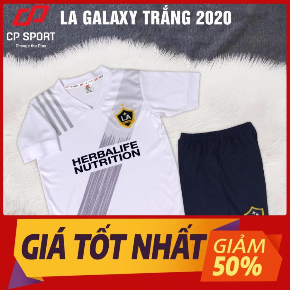 hàng chính hãng - Bộ quần áo đá bóng thể thao trẻ em đội tuyển Galaxy trắng mùa giải 2020