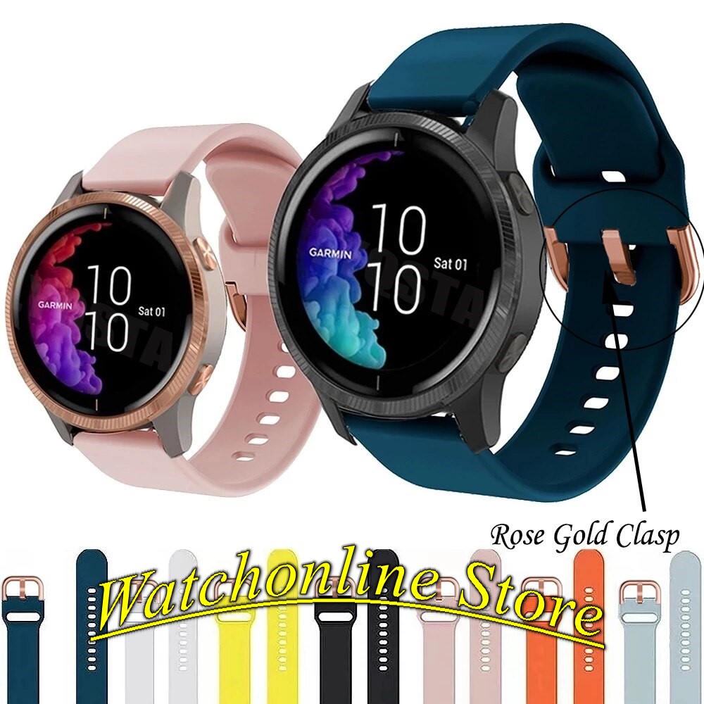 Dây đeo silicon cho Garmin Forerunner 245M/645/Vivoactive 3/Venu SQ GarminMove3 vivoactive 3 Vivomove HR