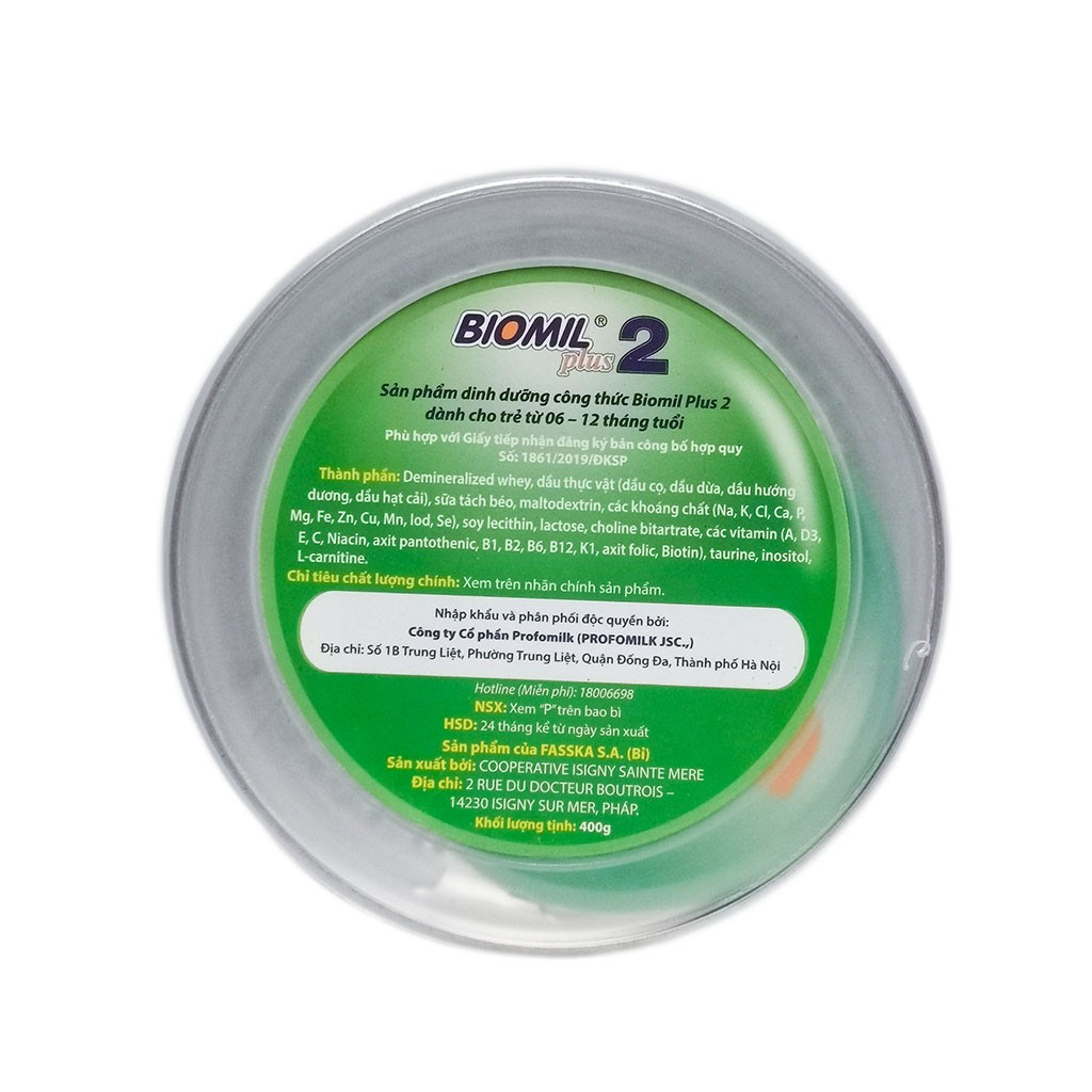SỮA BỘT BIOMIL PLUS 1/2/3 400G