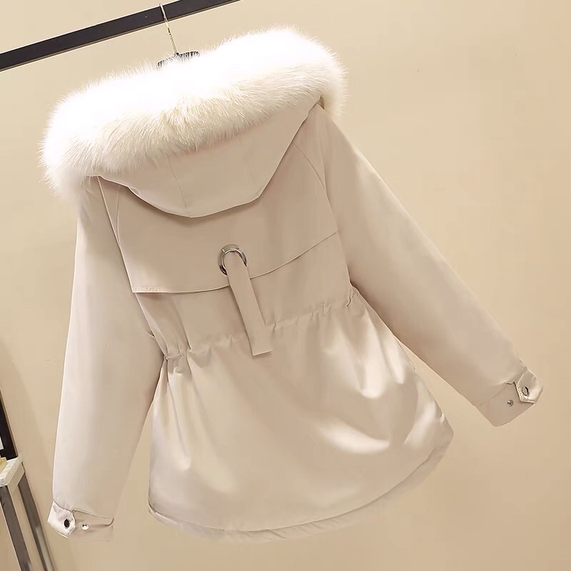 Áo Parka lót lông, áo khoác nữ phao kaki lót lông đại hàn dày ấm mịn mượt cực xịn đẹp mẫu 2021 (cúc ngực đuôi tôm) | BigBuy360 - bigbuy360.vn