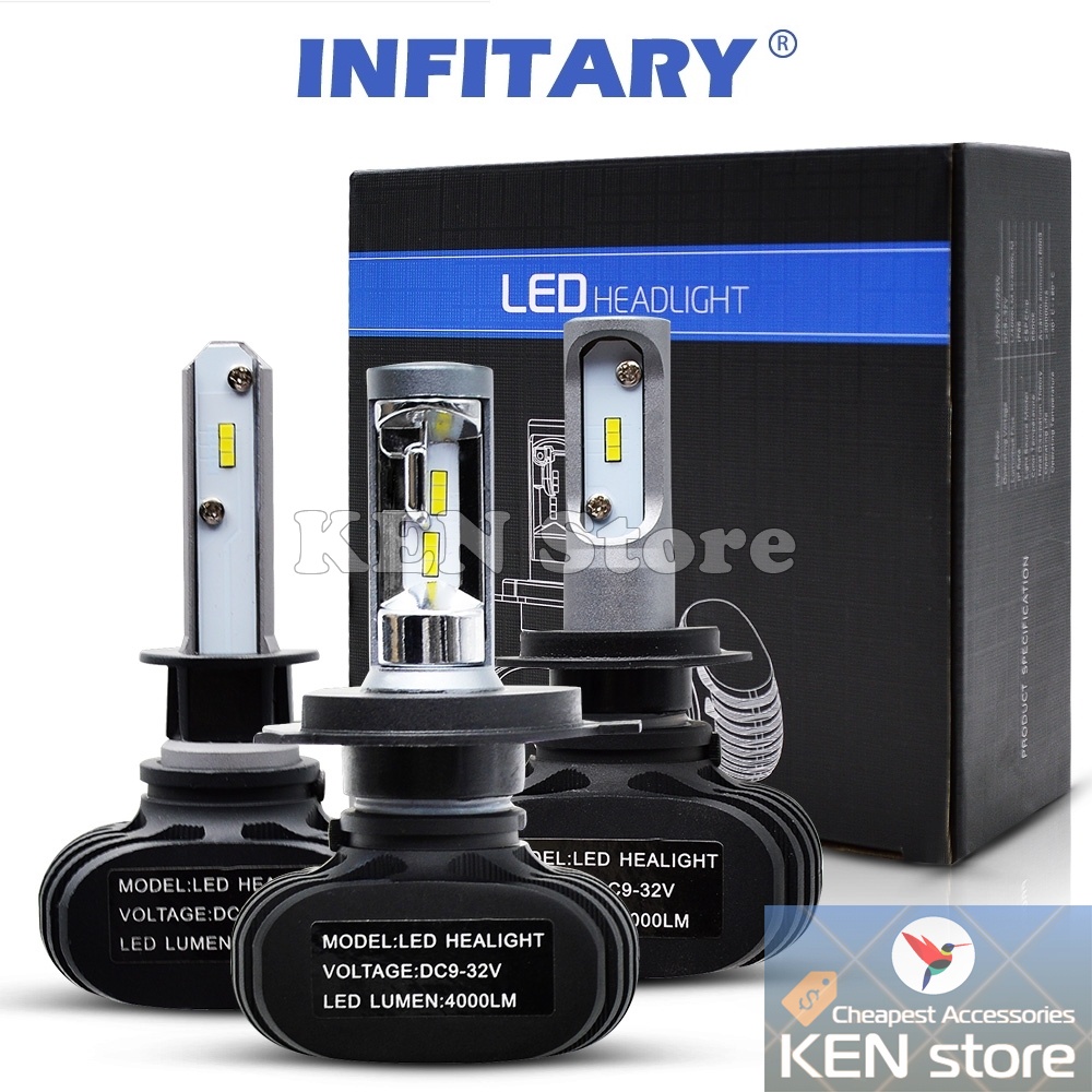 Bóng led H1 H3 H4 H7 H11 HB3 HB4... Chip CSP Samsung Infitary