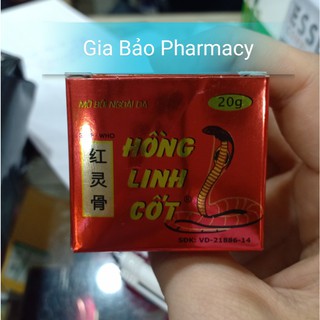 Cao xoa bóp hồng linh cốt 20g hỗ trợ giảm mỏi cơ bắp,bong gân
