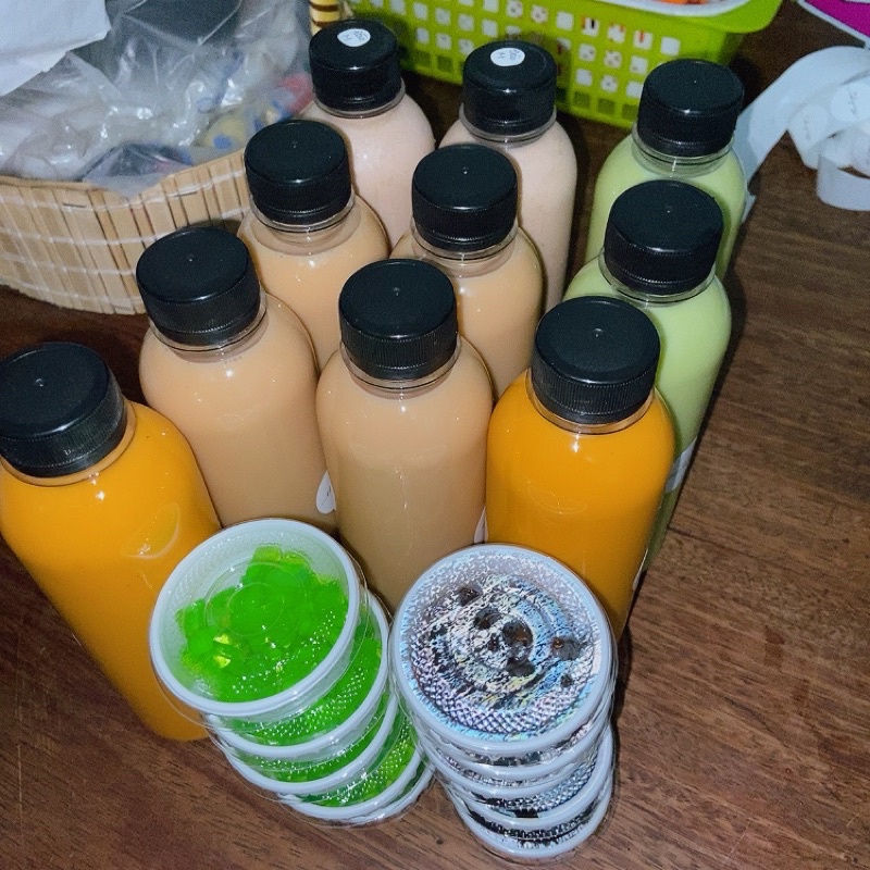 Trà sữa nhà làm chai 330ml tặng topping ngẫu nhiên