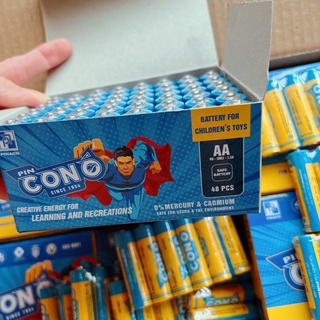Pin con ó AA (vỉ 6 pin) , pinaco, sử dụng cho đồ chơi