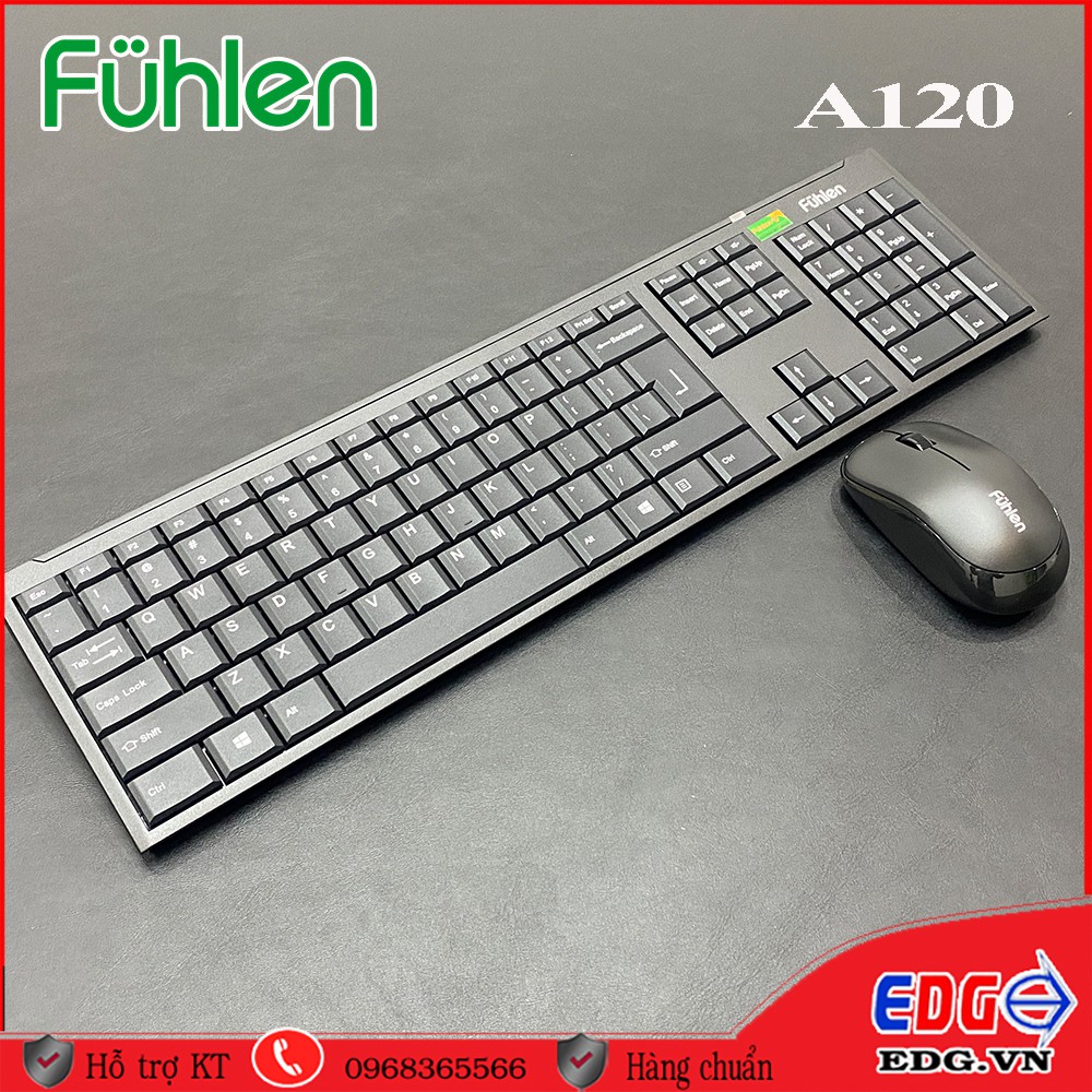 Bộ Phím Chuột không dây A120 Chính hãng Fuhlen
