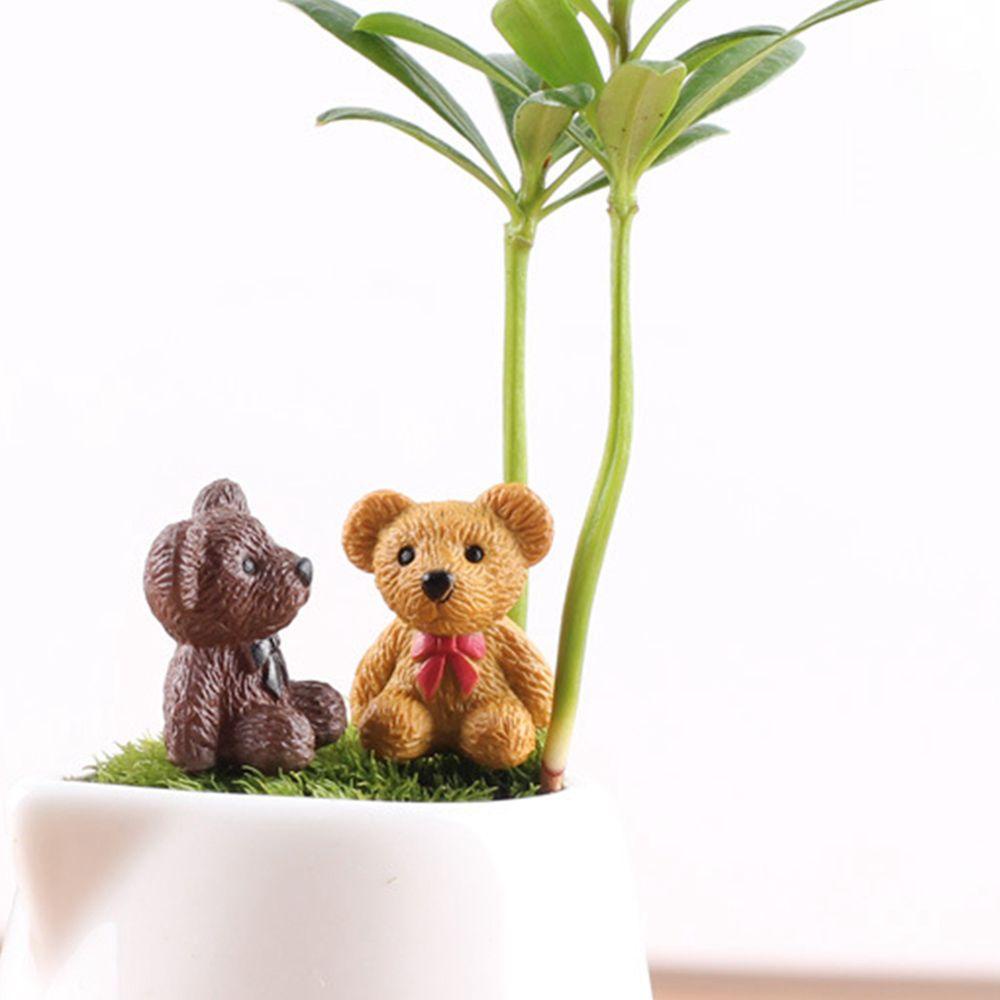 NICKOLAS Đồ trang trí Gấu Bằng Nhựa Resin Mini Trang Trí Bàn Làm Việc