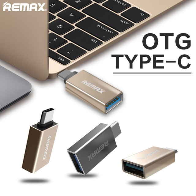 [Mã ELORDER5 giảm 10K đơn 20K] Adapter OTG Remax RA-OTG chuyển USB 3.0 sang USB Type-C 3.1