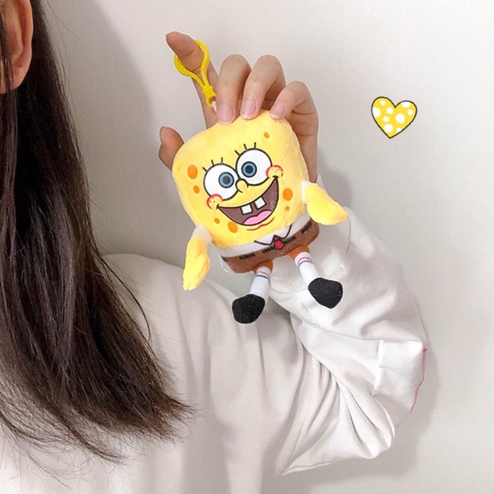 [Có sẵn] Móc khóa chú bé bọt biển Spongebob - nhân vật hoạt hình yêu thích của Tiêu Chiến