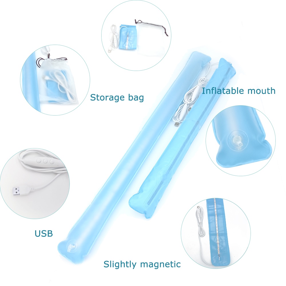 Đèn LED USB Bơm Hơi Di Động Có Nam Châm Đa Ứng Dụng Cho Cắm Trại/Xe Hơi