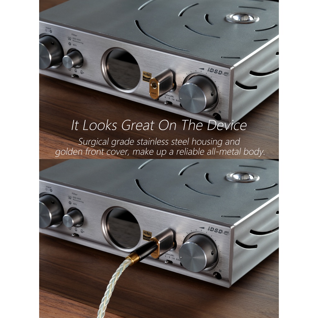 Đầu Nối Âm Thanh Cổng 6.35mm Male Sang 4.4mm Female ddHiFi DJ65B  Cho Thiết Bị Khuếch Đại Âm Thanh Máy Tính