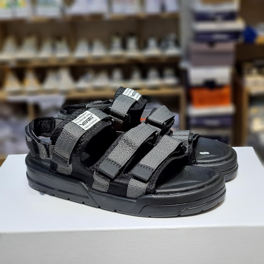 Sandal Vento nam nữ SD-1001, Dép quai hậu chính hãng đế bằng, quai dán linh hoạt