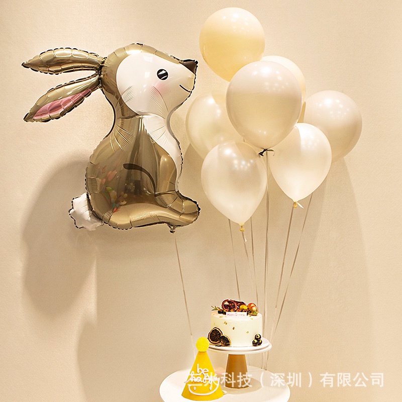SET bóng trang trí sinh nhật Handmade Thỏ 4D kiểu Hàn Quốc tại nhà