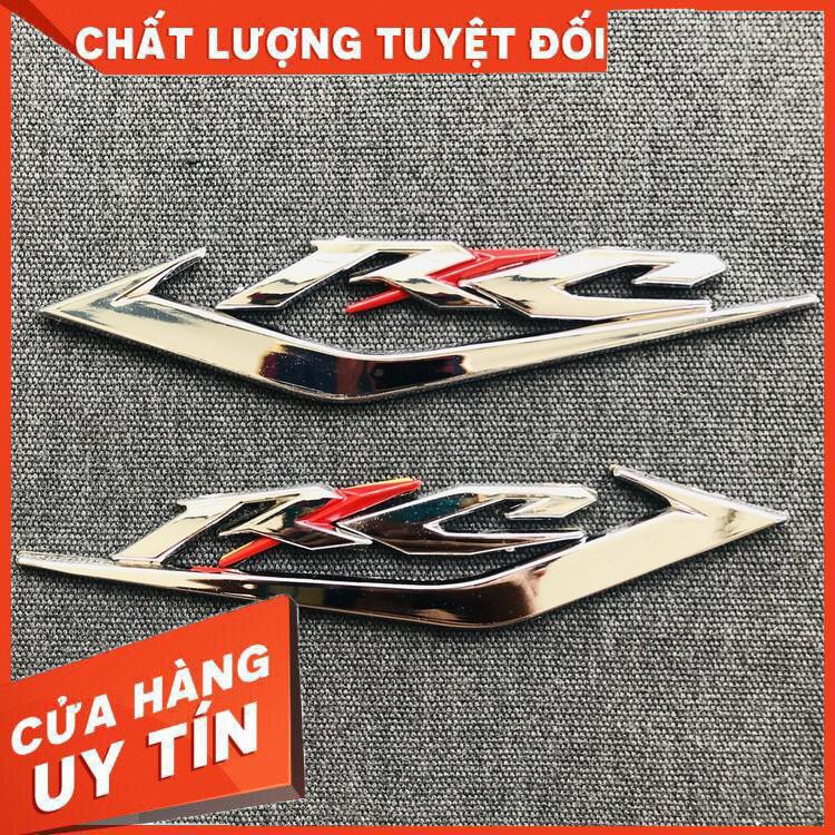 [BAO ĐỔI TRẢ] CẶP TEM CHỮ LOGO RC NHƯ ZIN SẮC NÉT TRANG TRÍ XE