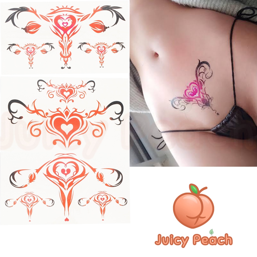 Hình Xăm Dán Succubus Sexy Gợi Cảm Ero Cosplay - Juicy Peach