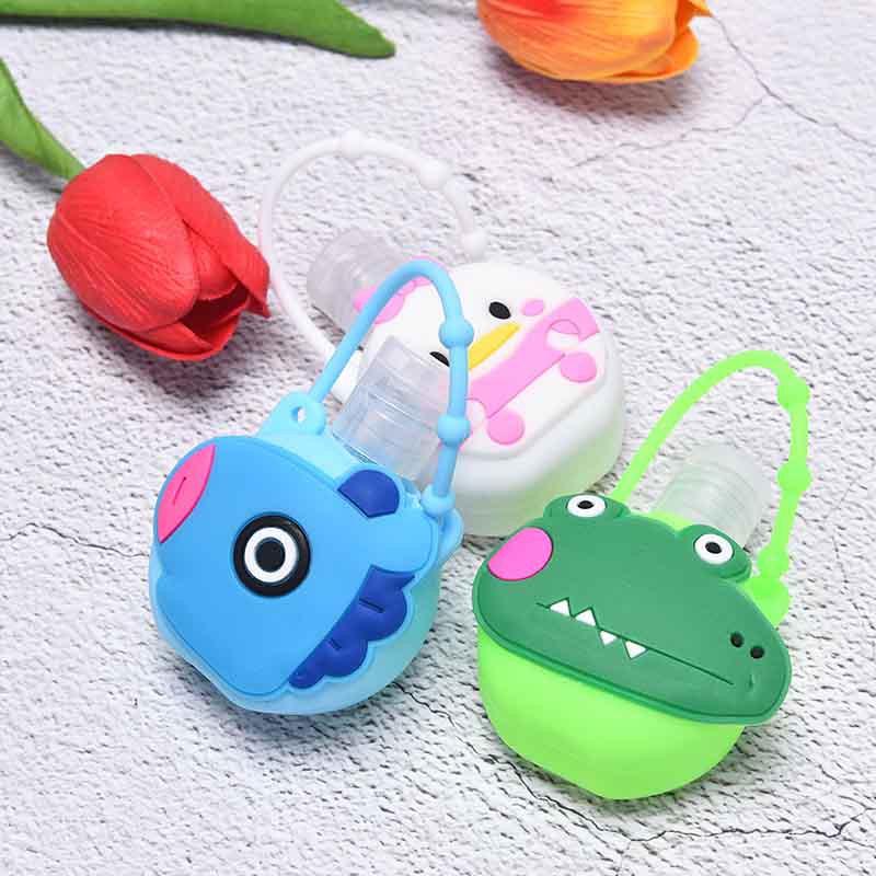 Hl Chai Đựng Nước Rửa Tay Hình Tròn Bằng Silicon Tiện Dụng