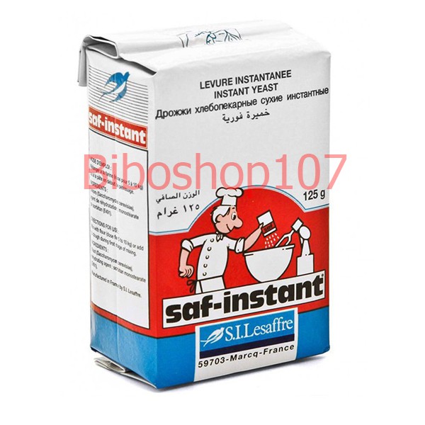 Men khô bánh mỳ lạt Saf-Instant đỏ Pháp (125gr)