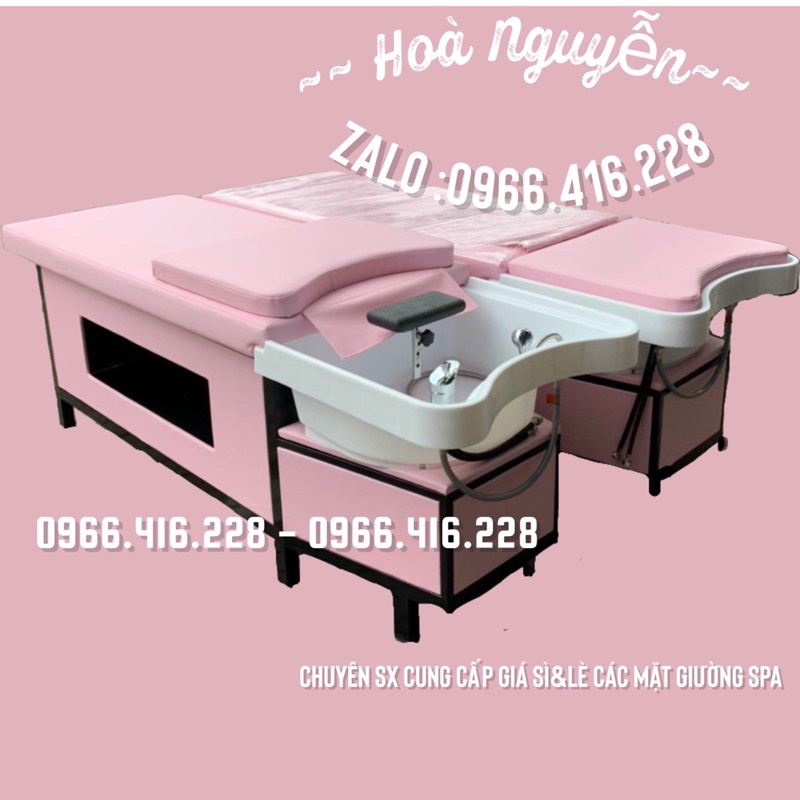 Giường gội đầu bồn sứ tai thỏ