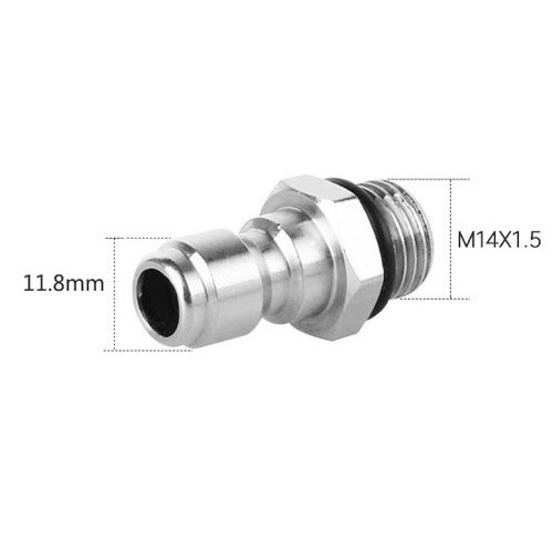 Đầu đực nối nhanh 1/4inch, Nối súng phun với béc xịt rửa, Bình phun bọt tuyết máy xịt rửa áp lực cao