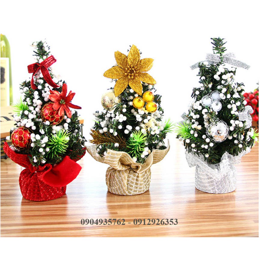 Cây thông noel mini để bàn