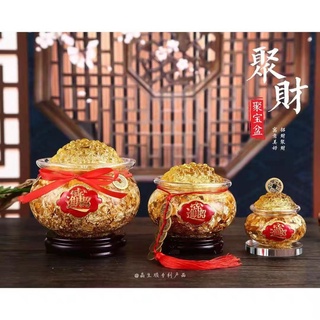 Phong thủy tỳ hưu tài lộc túi vàng lá thần tài