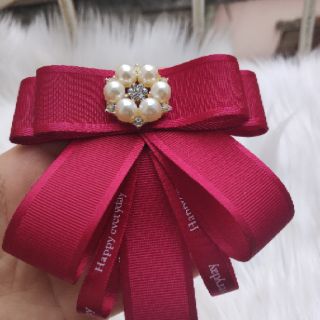 Nơ cài áo ruy băng cao cấp