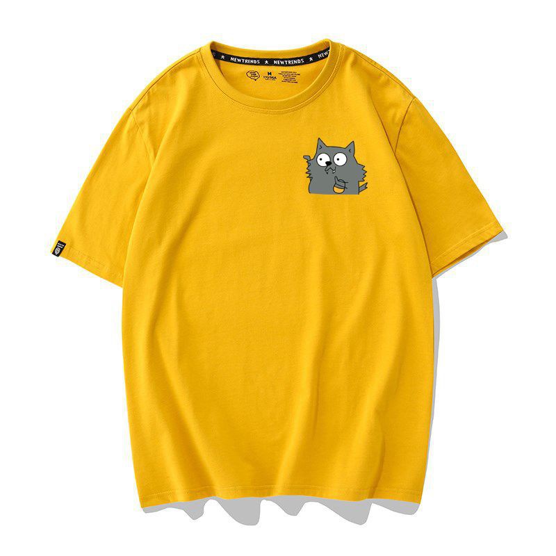 [Hàng Xịn, Gía Tốt] Áo Phông Thun Unisex In Hình Icon Thời Trang Nam Nữ Couple Nhiều Màu Họa Tiết Cáo - Cotton - AT010