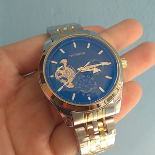 Đồng hồ cơ nam hvenshi dây thép automatic - hve