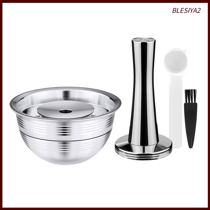 [BLESIYA2]Coffee Capsule Pod Cup w/ Lid for Vertuolline ENV135S 240ML