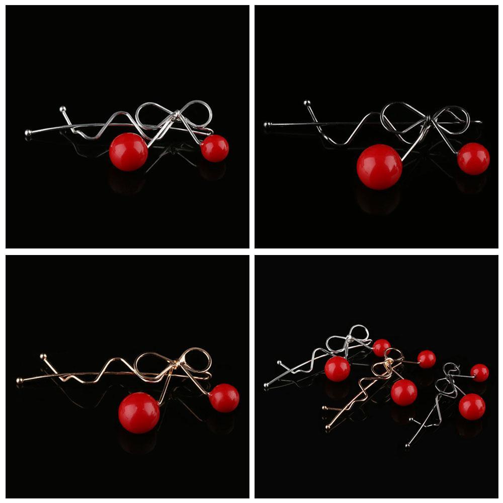 Kẹp Tóc Quả Cherry Dạng Xoắn Phong Cách Hàn Quốc Cho Nữ