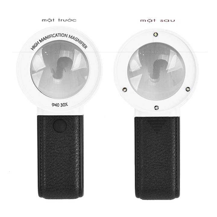 Kính lúp có đèn kính đôi phóng đại 30 lần