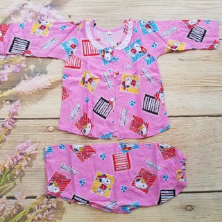 Đồ bộ tôn lanh bé gái tay dài size 16 ( 31kg-35kg)