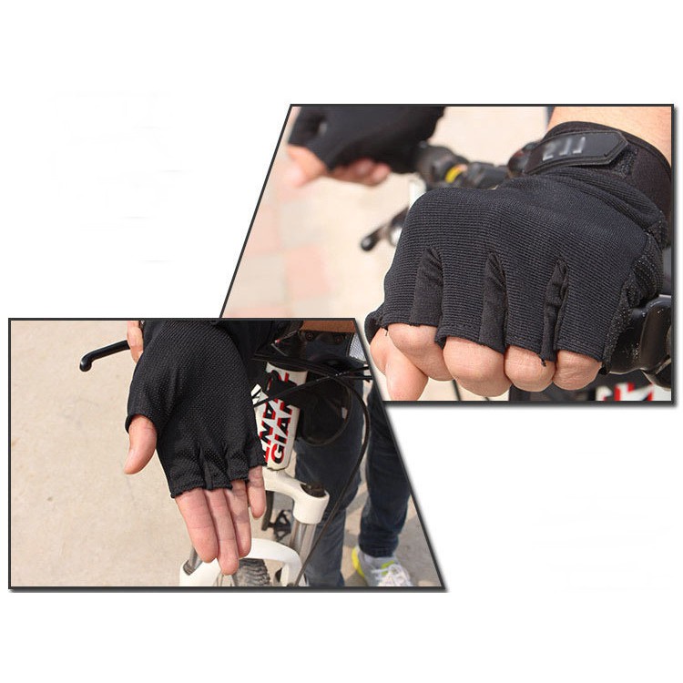 Găng tay pubg 511 cụt hở ngón bán sỉ, bao tay có gù mềm đi phượt xe đạp xe máy motor pkl chiến thuật