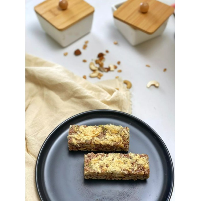 [Chính hãng] Thanh dinh dưỡng Baker Baking - Hạt gạo lứt &amp; protein ruốc chà bông ức gà (hộp 6 thanh x 191 Kcal)